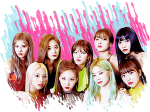 Fondo Colorido de las Integrantes de Twice