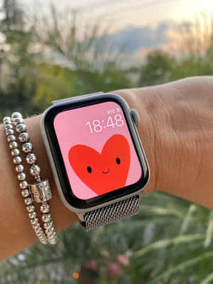 Fondo de Apple Watch con Corazón Tierno