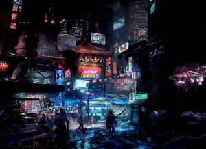 Fondo de Ciudad Anime