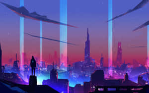Fondo de Ciudad Neón — Ciudad neón Fondos de pantalla