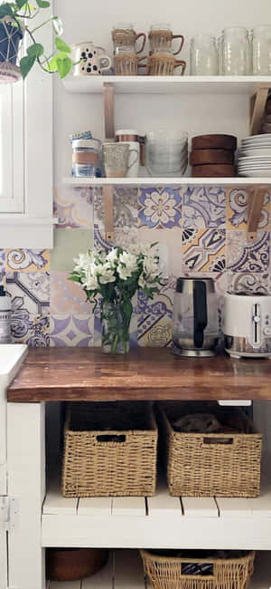 Fondo de Cocina para iPhone X — Floral iPhone Fondos de pantalla