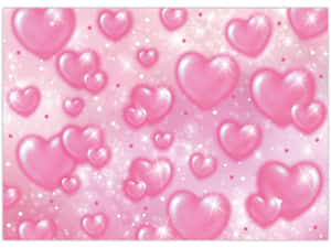 Fondo de Corazones Rosas