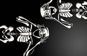Calaveras con Máscaras de Teatro para Escritorio