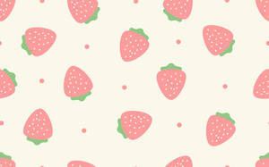 Fondo de Escritorio de Fresa Estético y Tierno