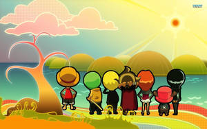 Un grupo adorable de One Piece para escritorio — One piece escritorio Fondos de pantalla
