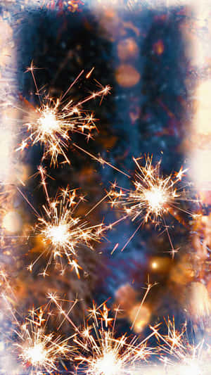 Fondo de Fuegos Artificiales — Estética dorada Fondos de pantalla