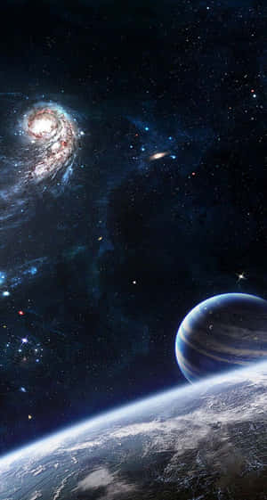 Fondo de galaxia espacial