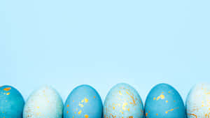 Fondo de huevos de Pascua — Azul pastel Fondos de pantalla