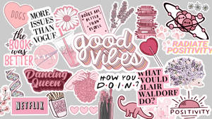 Collage de stickers de Pinterest para laptop