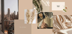 Fondo de laptop estético beige de vacaciones
