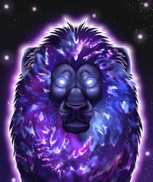 Fondo de León Galáctico — Galaxy Z Fold Fondos de pantalla