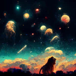 Fondo de León Galáctico — Galaxia en vivo Fondos de pantalla