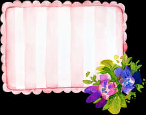 Fondo de marco floral en acuarela