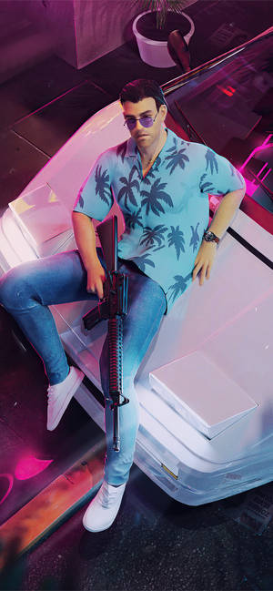 Fondo de pantalla GTA iPhone Tommy Vercetti — Gta Fondos de pantalla