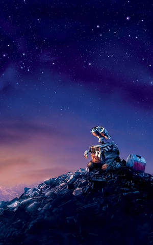 Fondo de pantalla móvil Wall-E cielo estrellado — Galaxy Tab S9 Ultra Fondos de pantalla