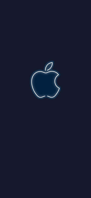 Fondo de pantalla Neon White Logo Apple HD para iPhone — Neón iPhone Fondos de pantalla