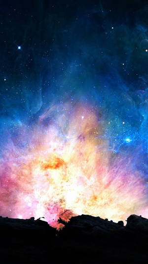 Fondo de pantalla galáctico interestelar para teléfono — Teléfono galaxia Fondos de pantalla