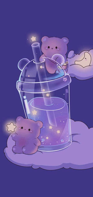 Fondo de pantalla morado lindo para iPhone