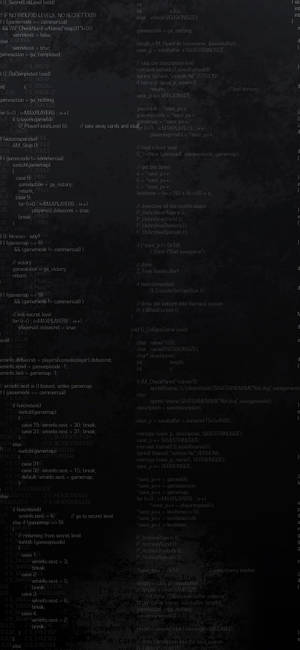 Fondo de pantalla negro estético de programación en teléfono — iPhone Xs Fondos de pantalla