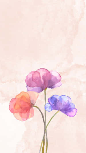 Fondo de pantalla de flores florecientes para móvil