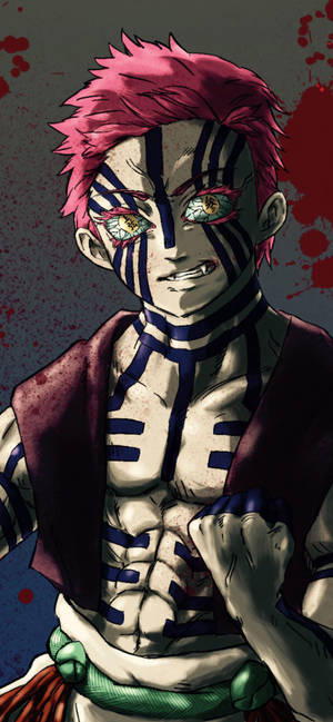 Fondo de Pantalla Demon Slayer Akaza para Teléfono — iPhone 18 Fondos de pantalla