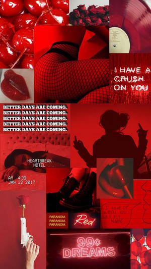 Fondo de pantalla Baddie rojo oscuro estético para iPhone — Fondo rojo aesthetic Fondos de pantalla