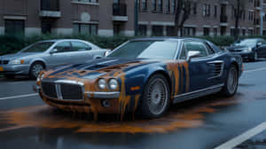 Vidrio, Conducir, Carretera, Lujo, Urbano, Antiguo, Clásico, Coche Clásico, Coche, Coche 4K, Ciudad — Coche en movimiento Fondos de pantalla