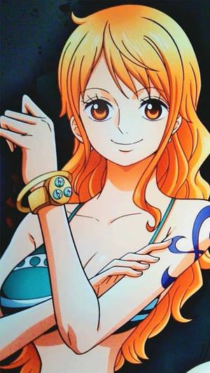 Fondo de perfil de chica anime genial Nami — Fondo de pantalla de one piece para iPhone Fondos de pantalla