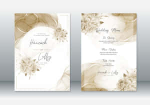 Fondo para Invitación de Boda — Estética dorada Fondos de pantalla