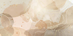 Fondo estético beige con manchas de café para laptop