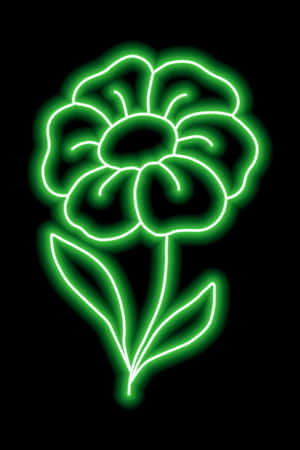 Fondo estético verde neón vibrante