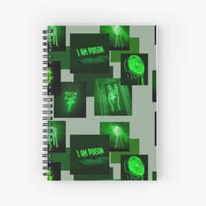 Fondo estético verde neón vibrante