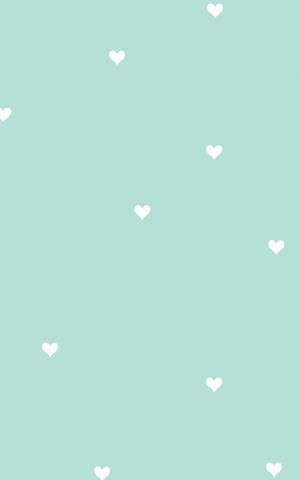 Corazones estéticos verde claro — Verde claro aesthetic Fondos de pantalla