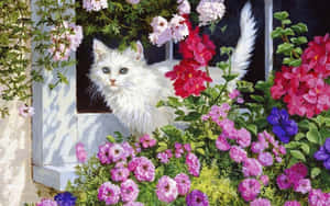 Fondo Floral Rosa
