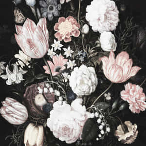 Fondo Floral Oscuro Cautivador — Floral oscuro Fondos de pantalla
