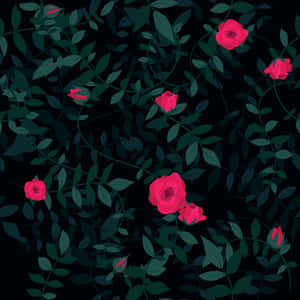 Fondo Floral Oscuro Encantador — iPad Pro 11 Fondos de pantalla