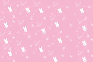 Fondo Kawaii Rosa Lindo y Encantador — Rosa Kawaii Fondos de pantalla