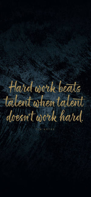 Fondo Motivacional iPhone Trabajo Duro y Talento — iPhone 15 Pro Max Fondos de pantalla
