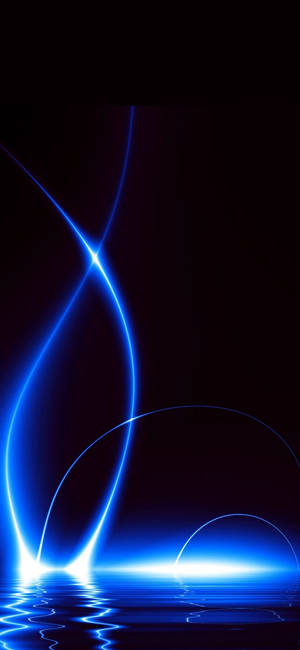 Fondo Oscuro iPhone con Luz Azul