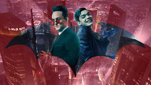Fondo rojo estético 4K de Gotham Penguin — GIF de escritorio Fondos de pantalla