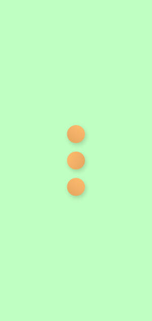 Fondo de pantalla Tres Puntos Verde Menta — iPhone 14 Pro Fondos de pantalla