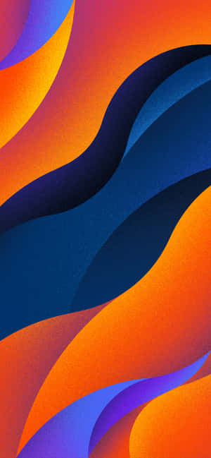 Fondo Azul Y Naranja — iPhone 17 Fondos de pantalla