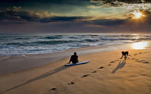 Imágenes de playa al atardecer