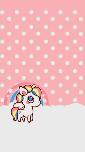 Fondo de pantalla de foto de portada de unicornio kawaii.