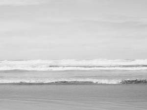 Foto estética del mar en gris — Gris estético Fondos de pantalla