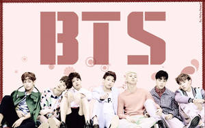 Fondo de pantalla de foto grupal de BTS en rosa — Bts foto grupal GIF Fondos de pantalla