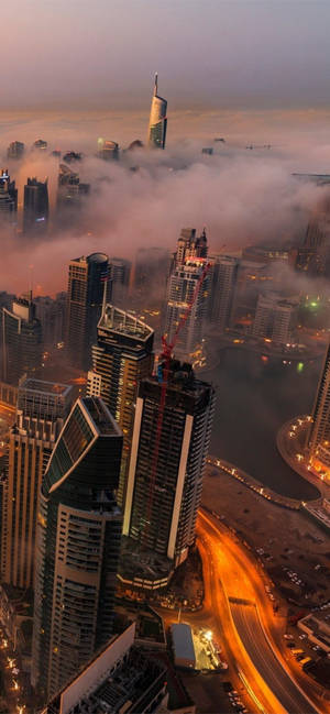Fondo de pantalla de fotografía de vista aérea de Kuwait — Galaxy S26 Ultra Fondos de pantalla