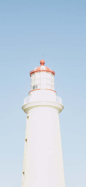 Fotografía Estética de Faro con Cielo Azul Bebé y Azul Claro — Realme 16x Fondos de pantalla