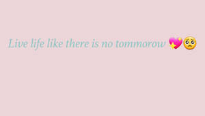 Fondo de pantalla de frases lindas con corazón rosa