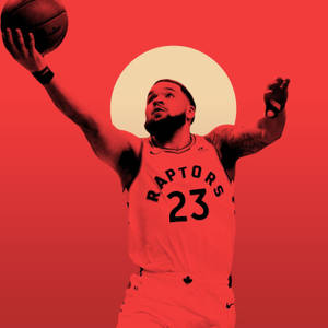 Fondo de pantalla del arte rojo de Fred Vanvleet — Huawei nova Flip Fondos de pantalla